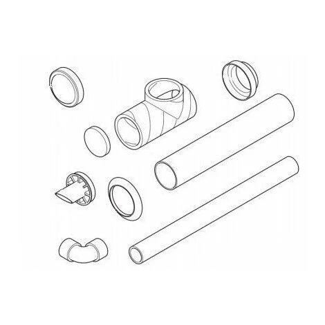 SAUNIER DUVAL Kit Complet Ventouse Isolee 1 SAUNIER DUVAL Kit Complet Ventouse Isolee