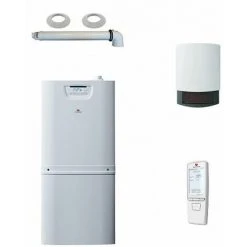 Chaudière Gaz Condensation DuoMax Condens Saunier Duval 30 KW Chauffage + Eau Chaude Ballon 90 L