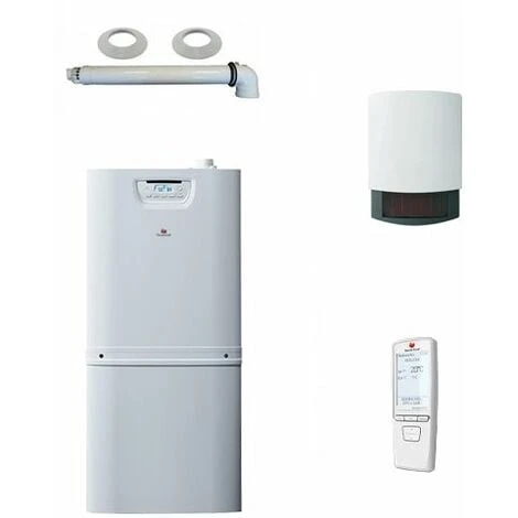 Chaudière Gaz Condensation DuoMax Condens Saunier Duval 30 KW Chauffage + Eau Chaude Ballon 90 L 1 Chaudière Gaz Condensation DuoMax Condens Saunier Duval 30 KW Chauffage + Eau Chaude Ballon 90 L