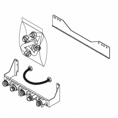 SAUNIER DUVAL Plaque Raccordement 0010040212 1 SAUNIER DUVAL Plaque Raccordement 0010040212