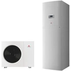 Pompe à Chaleur Air / Eau Monobloc Double Service Avec Appoint électrique Genia Set Saunier Duval 5 KW