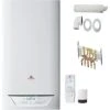PACK CHAUDIERE GAZ MURALE ISOMAX CONDENS F30 30 KW SAUNIER DUVAL DOSSERET ET VENTOUSE INCLUS -SAUNIER DUVAL Soldes 6415570 1