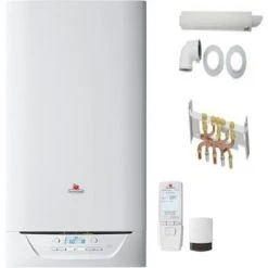PACK CHAUDIERE GAZ MURALE ISOMAX CONDENS F30 30 KW SAUNIER DUVAL DOSSERET ET VENTOUSE INCLUS